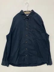 Columbia コロンビア シャツ/ブラウス XL ネイビー コットン 無地 ワンポイント ブランドロゴ ボタンダウン 長袖 ミドル丈