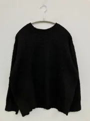 nano UNIVERSE ナノユニバース ニット/セーター F ネイビー 無地 長袖 ミドル丈 クルーネック(丸首)