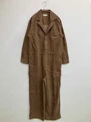 niko and ... ニコアンド つなぎ/オールインワン M ブラウン フルレングス コットン