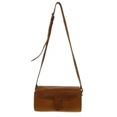 フェス fes ショルダーバッグ フラップ 筒型 レザー 牛革 茶 ブラウン