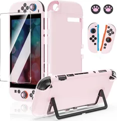 Switch2 保護キット ドック対応 保護カバー ケース+ガラスフィルム+スティックキャップ