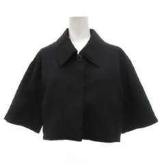 リリーブラウン Lily Brown ジャケット F 黒 ブラック レギュラーカラー 七分袖 クロップド丈 /SC ■ECF003