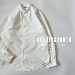 BEAUTY&YOUTH UNITED ARROWS / オーガニックコットン　バンドカラー　フォルムテーパード シャツ
