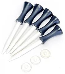 ユニックス UNIX ゴルフ スーパーダンク デカヘッド専用ティー グッズ ラウンド用品 ティー台 形状回復 専用ティ 受球ネット不要 アジャストリング ゴルフティー プロ推薦商品  GE5328 BLK ブラック