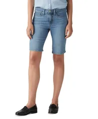 リーバイス レディース ボトムス ハーフパンツ・ショーツ ショートパンツ Levis Womens MidRise Shaping Bermuda Shorts Camp Denim デニム