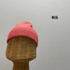 新品 ニット帽 帽子 キャップ ビーニー ワッチ ポリエステル カジュアル ナノユニバース フリークスストアOEM商品 ピンク 玉na2296のサムネイル