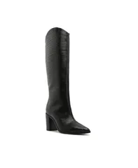 シュッツ レディース シューズ ブーツ・レインブーツ ヒール Schutz Womens Maryana High Block Heel Boots Black Leather ブラック