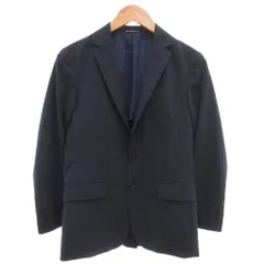 グリーンレーベルリラクシング ユナイテッドアローズ green label relaxing 美品 テーラードジャケット XS 紺 ネイビー 長袖 2つボタン 背抜きメッシュ フラップポケット /KB ■ECF003