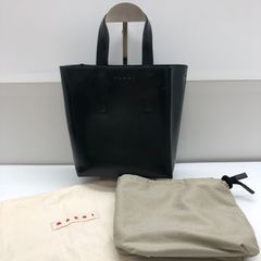 MARNI ブラック/グレー レザーショルダーバッグ 6108北 - メルカリ