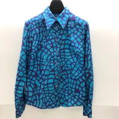 VAL BY VALENTINO レディース 柄シャツ 長袖 ブラウス 9号 ブルー系  SGAW26-1330のサムネイル