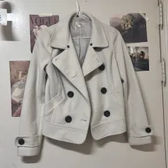 ヴィンテージ 春 ショートコート レギュラーフィット アイボリー