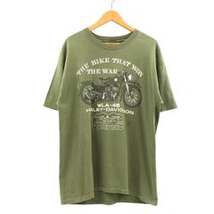 OLDハーレーダビッドソン ミリタリーWLA-45 コットンTシャツ 2003年