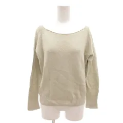 マーガレットハウエル MHL. 美品 セーター ニット 2 クリーム色 無地 ボートネック 長袖 /IL ■ECG003