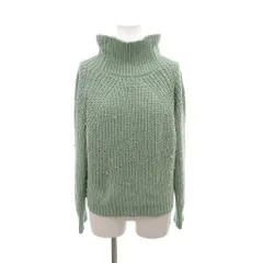 アー・ヴェ･ヴェ ミッシェルクラン a.v.v セーター M ライトグリーン 薄緑色 タートルネック 長袖 ネップデザイン /SC ■ECG003