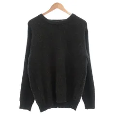 コムサイズム COMME CA ISM セーター M グレー ラウンドネック 長袖 編み柄 /SX ■ECF003