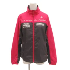 ルコックスポルティフ le coq sportif 美品 ジャケット M 黒 ブラック ピンク ドット柄 スタンドカラー 長袖  /IL ■ECF003のサムネイル