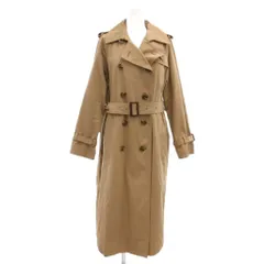 ジャーナルスタンダード レリューム JOURNAL STANDARD relume 美品 トレンチコート 36 ベージュ ダブルブレスト ベルト付き /MU ■ECG004