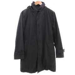 ユナイテッドアローズ UNITED ARROWS コート ダウンライナー付き M 紺 ネイビー フード付き  ハイネック /MU ■ECG004