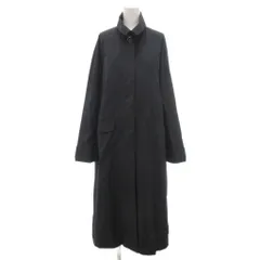 ナノユニバース nano universe タグ付き 撥水＆花粉ガード ステンカラーコート F 黒 ブラック /NL ■ECF003