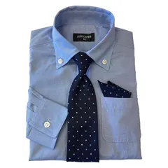 【新品】 フォーマル シャツ キッズ ネクタイ ポケットチーフ付き 卒園式 入学式 七五三 発表会 1