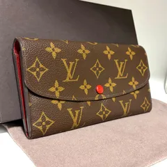 b2 ポルトフォイユ エミリー　Louis Vuitton　ルイヴィトン　2つ 二つ 折り　フラップ ボタン 式　長 財布　ロングウォレット　モノグラム