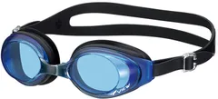ビュー VIEW スイミング フィットネス スイミングゴーグル 大人用 水中メガネ ワイドな視界 UVカット くもり止め 選べる鼻ベルト シリコーン仕様 ジム トレーニング プール  V610 BLBK ブルー×ブラック