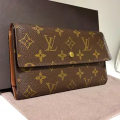 a97 ポルト トレゾール　ポルトフォイユ インターナショナル　旧型　ルイ ヴィトン Louis Vuitton　3つ 三つ 折り　フラップ ボタン 式　長 財布　ロング ウォレット　モノグラム