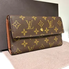 b42 ポルト トレゾール　ポルトフォイユ インターナショナル　旧型　ルイ ヴィトン Louis Vuitton　3つ 三つ 折り　フラップ ボタン 式　長 財布　ロング ウォレット　モノグラム