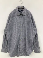 Polo by Ralph Lauren ポロバイラルフローレン シャツ/ブラウス 16 1/2-34 ネイビー コットン チェック柄 ミドル丈 長袖 レギュラーカラー