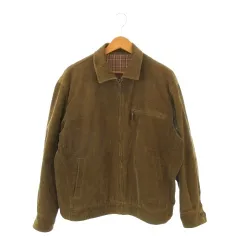 クロコダイル CROCODILE スイングトップ コーデュロイ M 茶 ブラウン ジップアップ ステンカラー /MN14 ■ECA004