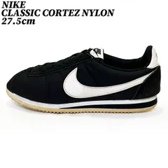 【クーポン】スニーカー シューズ  ナイキ クラシック コルテッツ ナイロン ブラック ホワイト 27.5cm NIKE CLASSIC CORTEZ NYLON 正規品 807472-011 正規品 中古 古着 ブランド 匿名配送