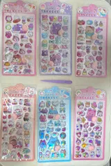 おしりシール　3Dシール　ぷくぷくシール 　6枚セット＋ピンセット1本付き