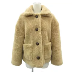 ザラウーマン ZARA WOMAN ボアジャケット 上着 ミドル丈 S 茶色 ブラウン /HO52 ■ECA003のサムネイル