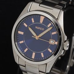 SEIKO WIRED VJ42-KL30 メンズ シルバー ブルー - メルカリ