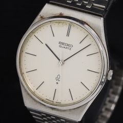 A214希少 稼動品 SEIKO emblem 80年代ヴィンテージ 黒文字盤！ - メルカリ