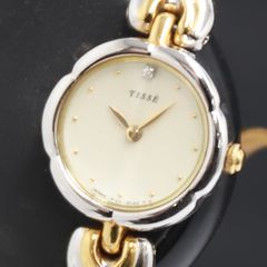 SEIKO ティセ​【希少/美品】4Pストーン オーバル ゴールド レディース