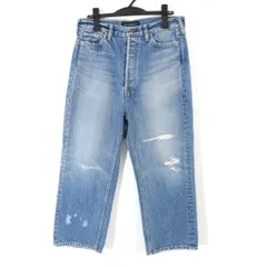 Deuxieme Classe購入 MADISONBLUE マディソンブルー 24SS CRASHED SAROUEL PT DENIM クラッシュ加工デニムサルエルパンツ 01(S) MB224-3001/24030510000410