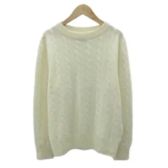 ユナイテッドアローズ UNITED ARROWS ケーブルニット セーター カシミヤ M オフホワイト ラウンドネック 長袖 /SY50 ■ECC002