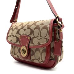 COACH コーチ 11593 シグネチャー レザー ショルダーバッグ オレンジ 