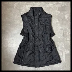 中綿ベスト レディース M ブラック キルティング ストリート レイヤード 古着 y2k