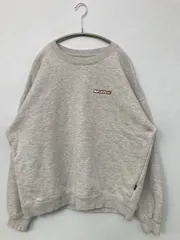 VANS バンズ スウェット XL グレー コットン 裏起毛 バックプリント ワンポイント ブランドロゴ 長袖