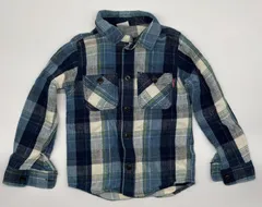 【新入荷!!】☆セット割対応☆ ブリーズ キッズ チェック シャツ 120cm （2473）