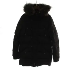 タトラス TATRAS ANTICO N-3B ミリタリーダウンジャケット 03 黒 長袖 フード付き ファー付き MTA14A4193 /GG