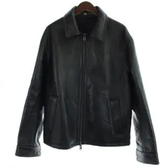 ザラ ZARA フェイクレザー ジャケット 上着 M 黒 ブラック 長袖 /AB ■OS