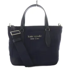 ケイトスペード KATE SPADE Daily Small Satchel 2WAYバッグ トートバッグ ショルダーバッグ ナイロン ネイビー /YO20