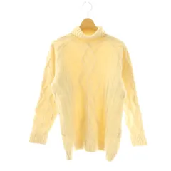 バーバリーズ Burberrys vintage ウールケーブルハイネックニット セーター 長袖 M アイボリー /HK ■OS ■SH