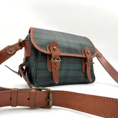 Grosbyグロスビー ショルダーバッグ ブラックウォッチ柄 メンズ 通勤 