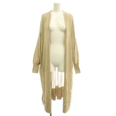 ミューズ ドゥーズィエム クラス MUSE de Deuxieme Classe shake code Vネックロングカーディガン 長袖 前開きトッパー ワンカラー F ベージュ 18080500407010 タグ付き /BB