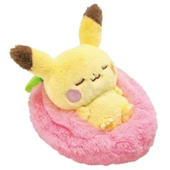 [신품] 타카라 토미 (TAKARA TOMY) 포켓몬스터 포켓몬 포켓피스 스야스야 과일 봉제인형 피카츄 1