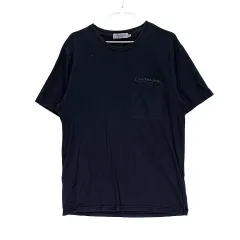 カルバン・クライン メンズ 半袖Tシャツ 100 ブラック デイリーウェア 07308
